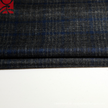 Tweed Plaid Cashmere Fleece Stoff für Mantel